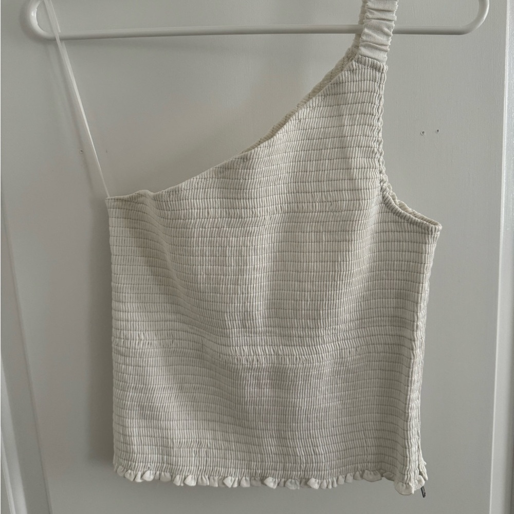 Reformation White Holly Linen Top (Size M)